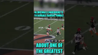 Al Michaels underREACTS 🥱 to Bengals vs Ravens Scoop-N-Score #shorts #nfl