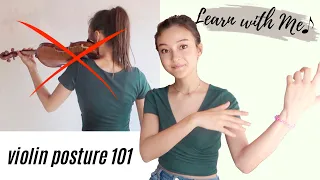 How To Improve your Violin Posture! | Learn with Me