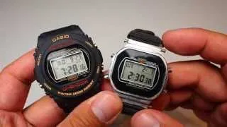 Casio Classic VINTAGE 1980's G Shock watch DW-5700 and DW-5400 compare