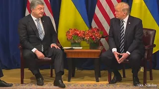 Порошенко и Трамп после саммита