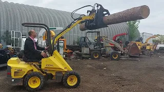 testing the GEHl with grapple, articulated compact loader