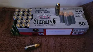 Sterling 9mm steal case