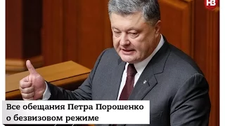 Безвизовый режим с ЕС. Все заявления Порошенко