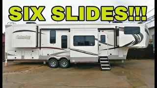 MASSIVE 6 SLIDE Fifth Wheel FROM Palomino Columbus!