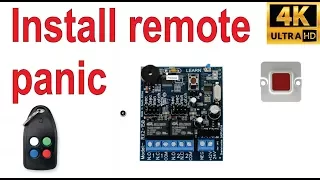 How to install panic wireless remotes (Sherlotronics)