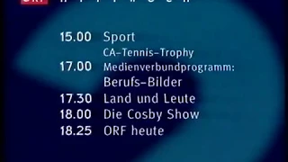 ORF Ident & Programmvorschau Mi. 20.10.1993