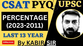 Csat Percentage, PYQ Topic wise , Upsc IAS Prelims 2023 Solved paper Complete