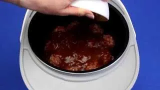 Рецепт приготовления ёжиков с рисом в мясорубке VITEK VT-3602 BW