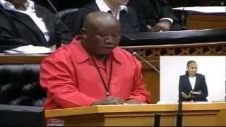 Julius Malema speech causes a stir in parliament