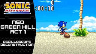 Sonic Advance (GBA) - Neo Green Hill Act 1 - Oscilloscope Deconstruction