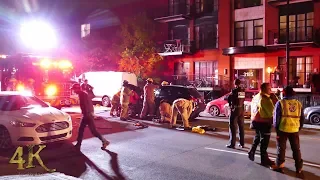 Montréal: Accident d'auto avec pinces / Jaws used after collision 11-1-2018