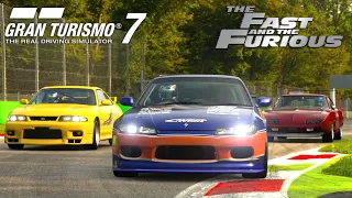 Gran Turismo 7 but its a race full of Fast&Furious cars