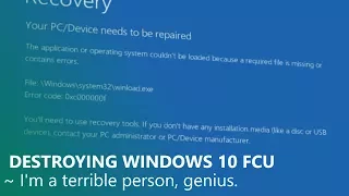 Destroying Windows 10 Fall Creators Update