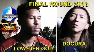 Street Fighter 5 - LTG Low Tier God vs Dogura 大阪市 | Final Round 2018  |  March 16, 2018 (スト5)