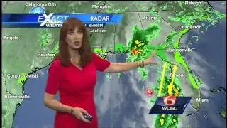 Monday Evening:  Some showers and isolated storms