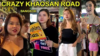 4K HDR | Night Walk in Khaosan Road | The Best Bangkok Nightlife 2023 | EP-109 |