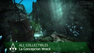 Assassin's Creed 4: Black Flag - La Concepcion Wreck [Underwater] (All collectibles)