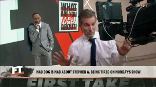 RIDICULOUS! Stephen A. RESPONDS to Mad Dog’s ‘TIRED’ criticism! 💰 😂  | First Take