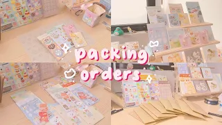studio vlog 08: asmr packing orders | online sticker, stationery, keychain shop