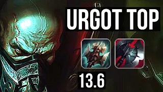 URGOT vs WARWICK (TOP) | Rank 5 Urgot, 500+ games, 6/1/1 | TR Grandmaster | 13.6