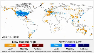 2020 World Temperature Records