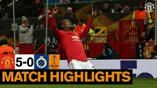 Highlights | Manchester United 5-0 Club Brugge | UEFA Europa League