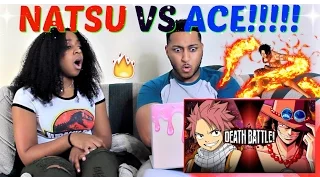 Natsu VS Ace (Fairy Tail VS One Piece) | DEATH BATTLE! REACTION!!!