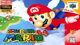 Super Mario 64 - Gameplay / Nintendo 64 (1080p60fps) [FREE USE - USO LIVRE]