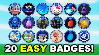 20 EASIEST BADGES TO GET in THE HUNT! [ROBLOX]