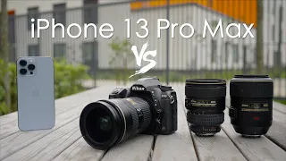 iPhone 13 Pro Max vs DSLR camera comparison with Nikon D780