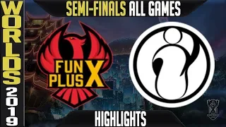 FPX vs IG Highlights ALL GAMES | Worlds 2019 Semi-finals | FunPlus Phoenix vs Invictus Gaming