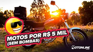 MELHORES MOTOS POR 5 MIL | Comprar usadas em 2023