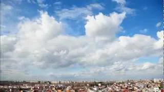 Time lapse over Bucharest, Romania
