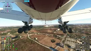 MSFS2020 // BOEING 777-300 ER landing in LERT (ROTA) Air Base // HD // High graphics