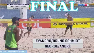 GEORGE / ANDRE vs BRUNO SCHMIDT / EVANDRO Circuito Brasileiro de Vôlei de Praia OPEN 9 Etapa FINAL