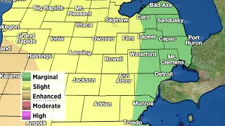 Metro Detroit weather: Monitoring severe storm threat