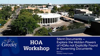 HOA Workshop 2024: Silent Documents – The hidden powers of HOAs not in governing documents