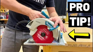 This PRO Technique = Cleaner Circular Saw Cuts! (But You Have to Use It SAFELY!)