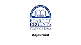 Iowa Board of Regents Meeting April 1st, 2020