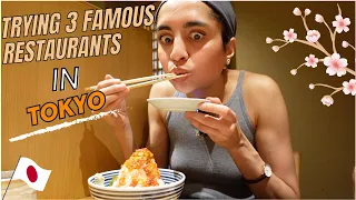 Trying 3 Famous Restaurants in Tokyo, Japan!