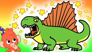 Club Baboo | D is for Dimetrodon | Learn Dinosaur names and more with Baboo the monkey