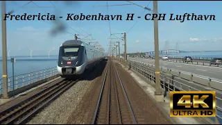 Führerstandsmitfahrt Dänemark 4K: Fredericia - København H - CPH Lufthavn over Køge Nord med LYN 50