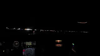 cessna 207 night time landing