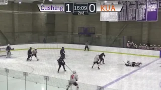 43 clips from Cushing Academy Varsity Boys Ice Hockey vs  Kimball Union Academy. 02/19/2022