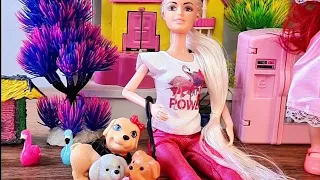 Cute Barbie Puppies! | Barbie | Compilation #toybabies #babydoll #barbiedollplay