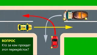 Кто за кем проедет перекресток