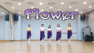 Flower Line Dance/High Improver Rolling 8 Count/Janice Kim/천안갤러리아라인댄스