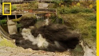 Spectacular Time Lapse Dam "Removal" Video | National Geographic720p