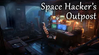 Space Hacker's Outpost | Space Noise Ambience for Sleep | Relaxing Sounds of Space Flight | 10 Hours