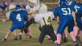 7th grader without limbs inspires all on the football field